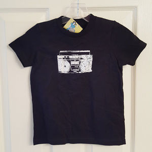 BOOMBOX Tee Shirt NWT 4T Black SlickSugar